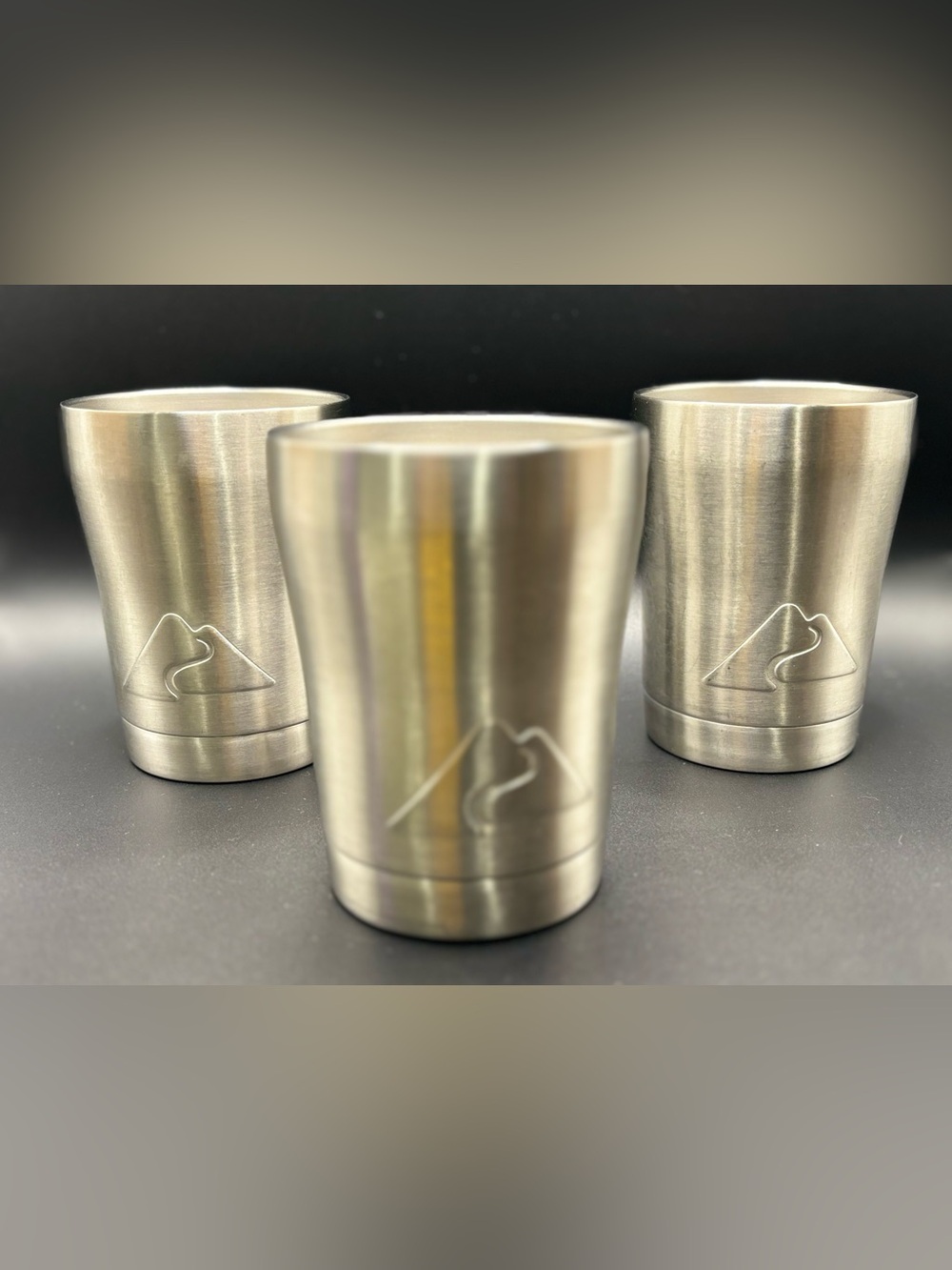 Ozark Trail 10-oz Stainless Steel Tumbler Low Ball Insulated Cups (3) No Lids